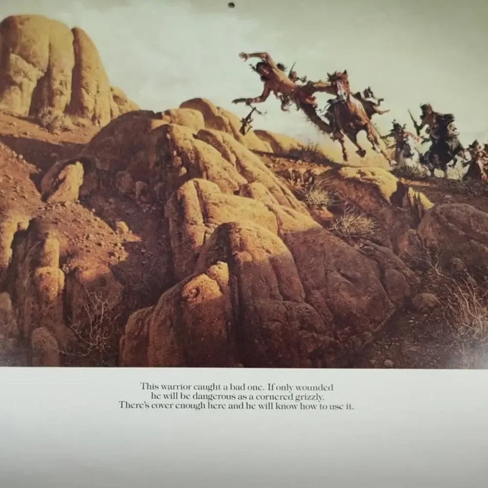 Frank McCarthy & Louis L'Amour Calendar 1982 with L'Amour's West Map